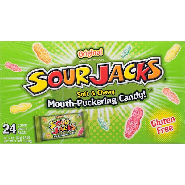 Sour Jacks Sour Jacks Candy Original Sour 2 oz., PK144 2462 Zoro